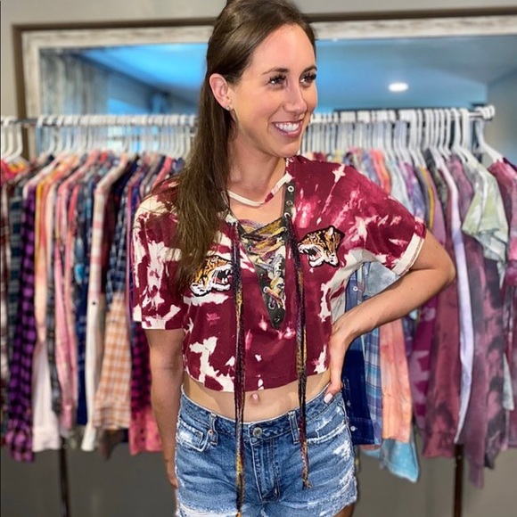 *CUSTOM DYED DISTRESSED TSHIRT - Picture 2 of 5